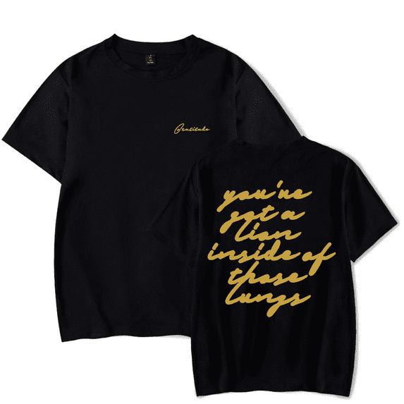 Brandon Lake Merch Gratitude Lyric T-Shirt Men/Women Streetwear T-Shirt Shirt Short Sleeve