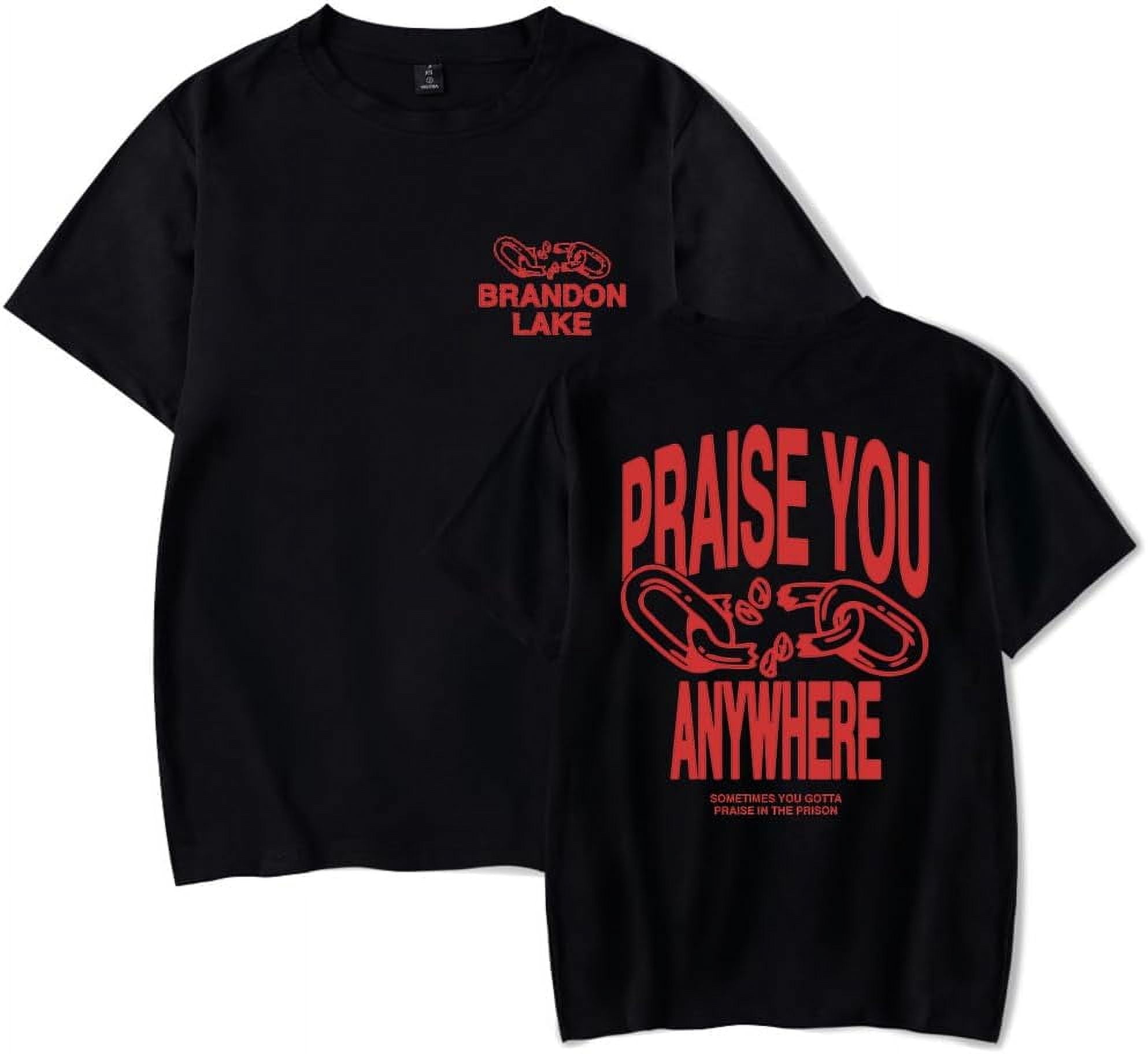 Brandon Lake Merch T Shirts Praise You Any Where T-Shirt Women Men ...
