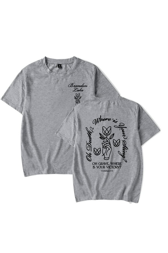 Brandon Lake T-shirt Vintage Oversized Summer Women Men Casual Clothing Fashion Short Sleeved Top