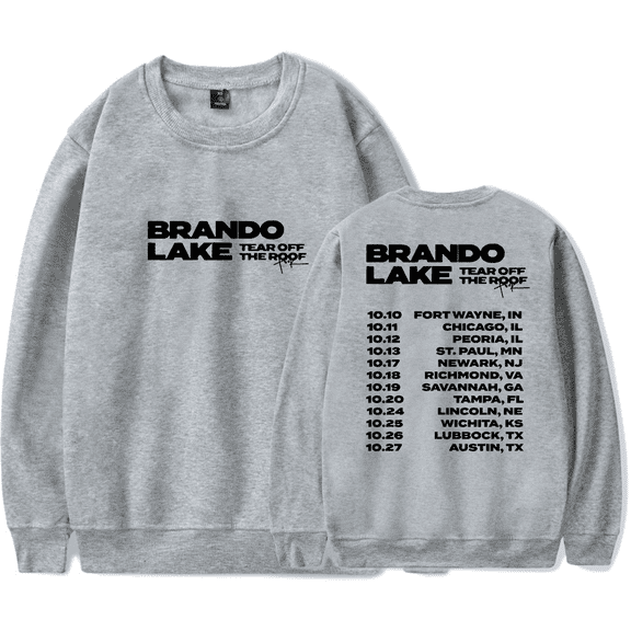 Brandon Lake Tear Off The Roof Crewneck Sweatshirt Merch Casual Sweatshirt Unisex Clothing