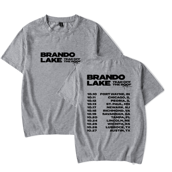 Brandon Lake Tear Off The Roof T-Shirt Men/Women Streetwear T-Shirt Shirt Short Sleeve