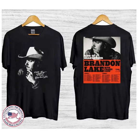 Brandon Lakes KING OF HEARTS TOUR 2025 2026 T-Shirt
