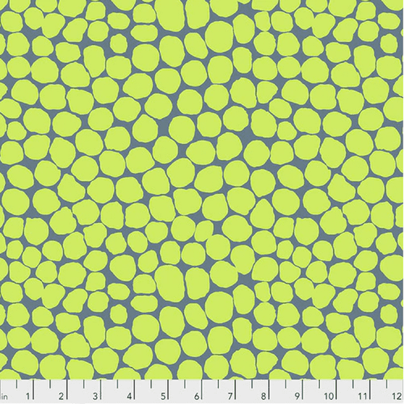 Brandon Mably PWBM053 Jumble Lime Cotton Fabric By The Yard