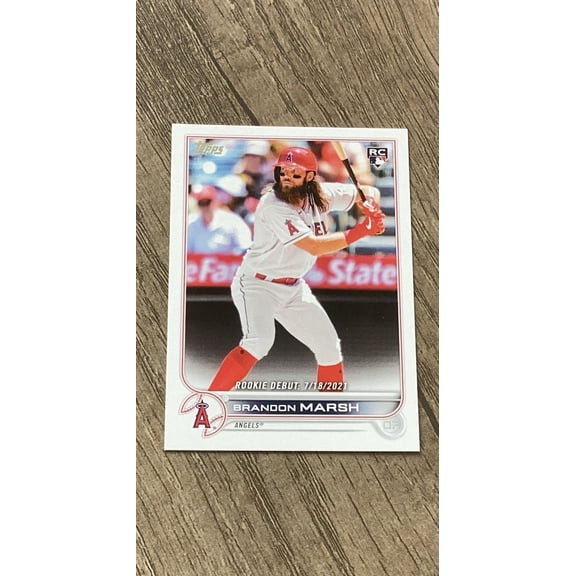 Brandon Marsh MLB Los Angeles Angels 2022 Topps Update US35 RC Trading Card