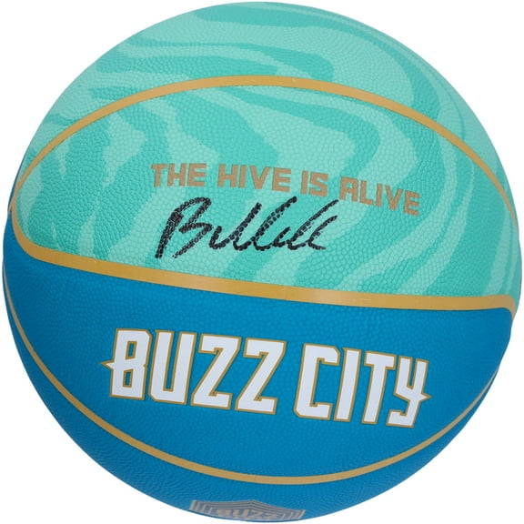 Brandon Miller Charlotte Hornets Autographed Wilson 2023-24 City Edition Collectors Basketball - Fanatics Authentic Certified
