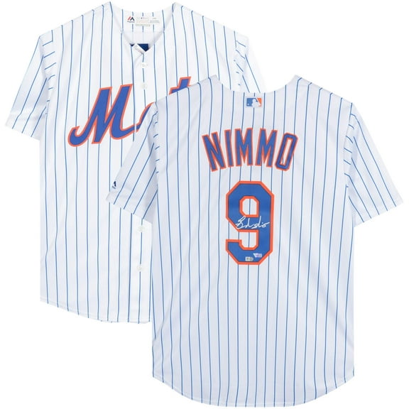 Brandon Nimmo New York Mets Autographed White Majestic Replica Jersey - Fanatics Authentic Certified
