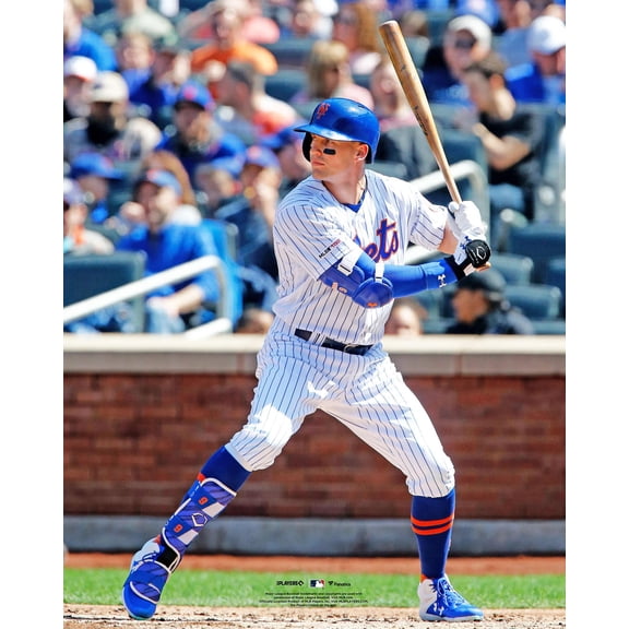 Brandon Nimmo New York Mets Unsigned Prepares to Bat Vertical Photograph