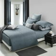 thumbnail image 1 of Brandon Premium Long-Staple Cotton Embroidered Duvet Cover Set , Twin/Twin XL, Grey by Blue Nile Mills, 1 of 2