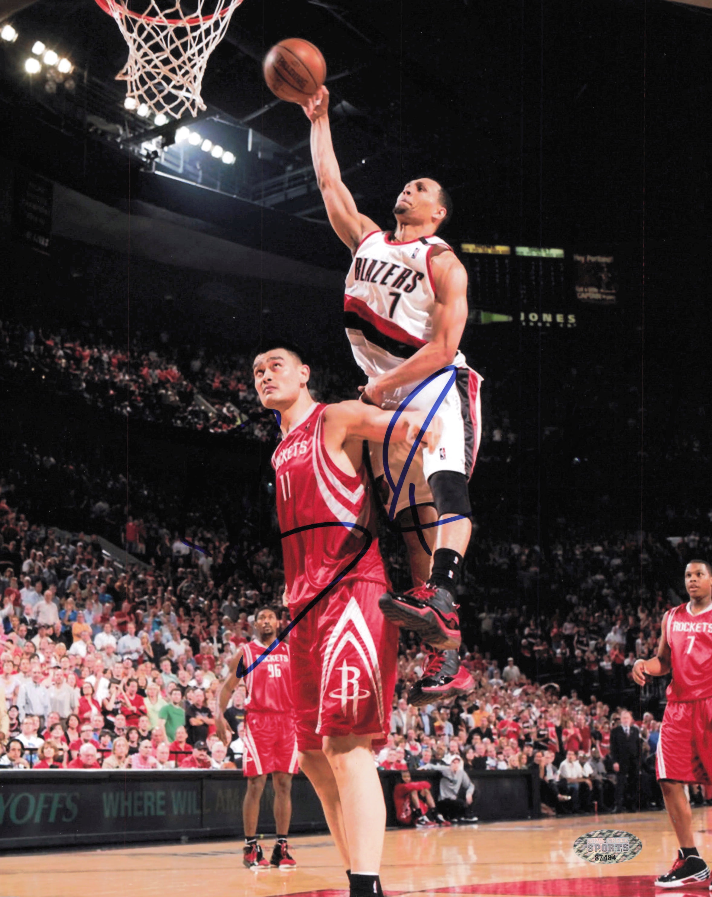 Brandon Roy Autographed 8x10 Photo Portland Trail Blazers MCS Holo ...