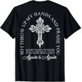 thumbnail image 1 of Brandon So I Throw Up My Hands Lake And Praise You On Back T-shirt, 1 of 4