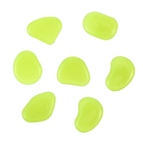 STRANDCHIC Luminous Rocks Yellow Polystyrene Resin for Fish Tank Decor 100Pcs