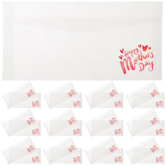 Brandonz 30pcs Happy Mothers Day Decorative Envelopes for Gift Cards and Notes A4 Size