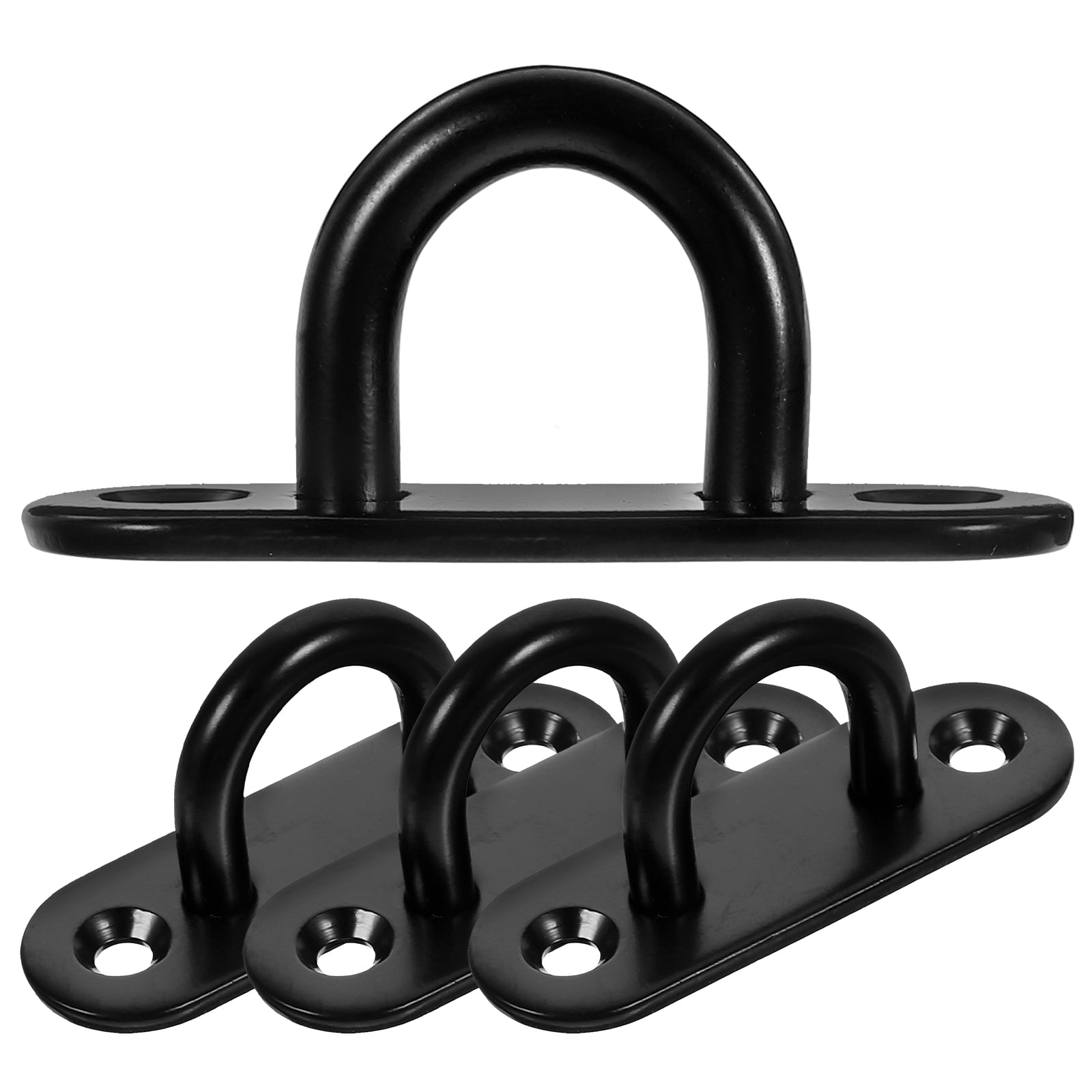 4 Heavy-Duty 304 Stainless Steel Pad Eye Hooks With Screws & Tubes – For Hanging Hammocks, Swings, & Gear (400lb Load) - View #12