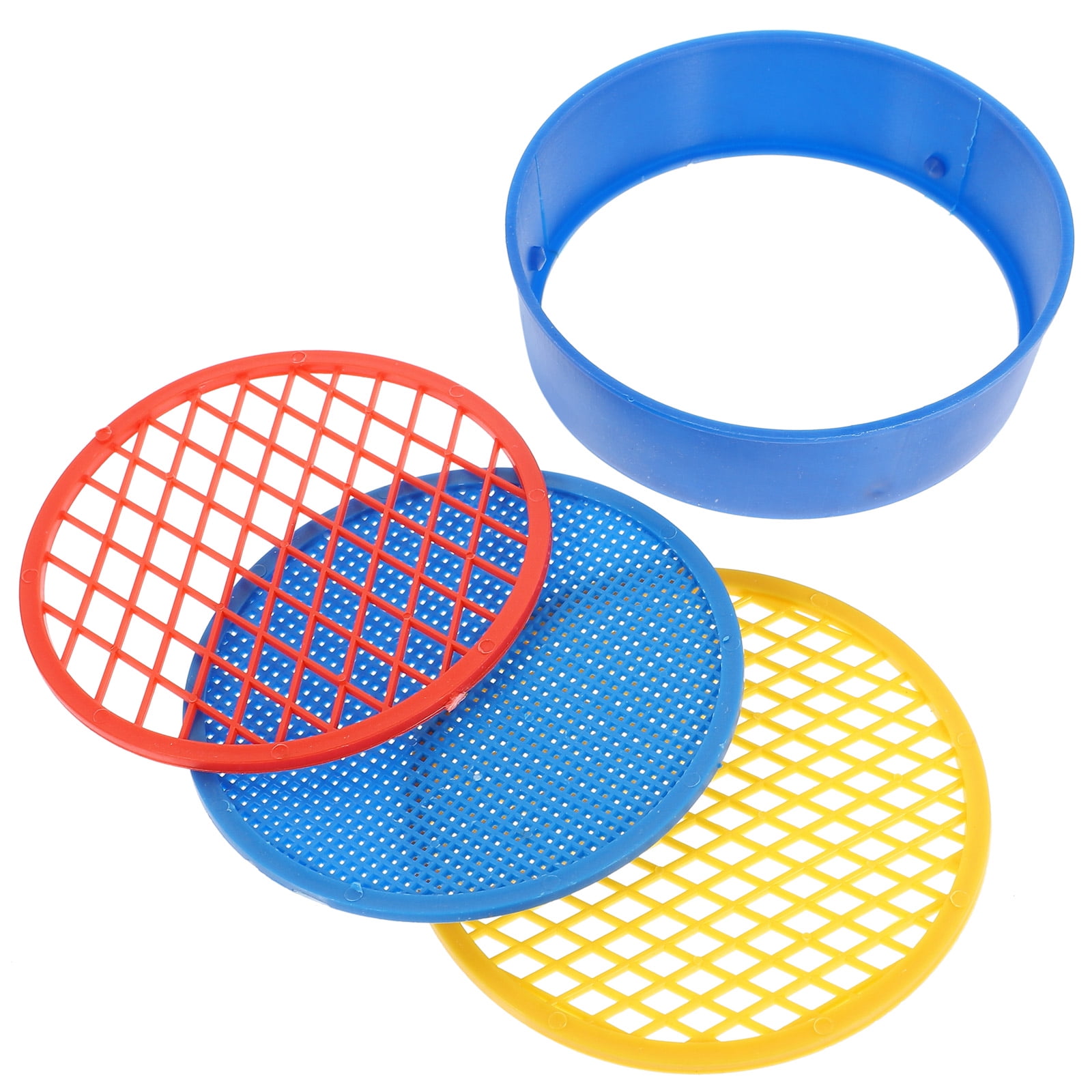 Brandonz 4pcs Plastic Beach Sand Sifter Sieves for Kids - Random Color