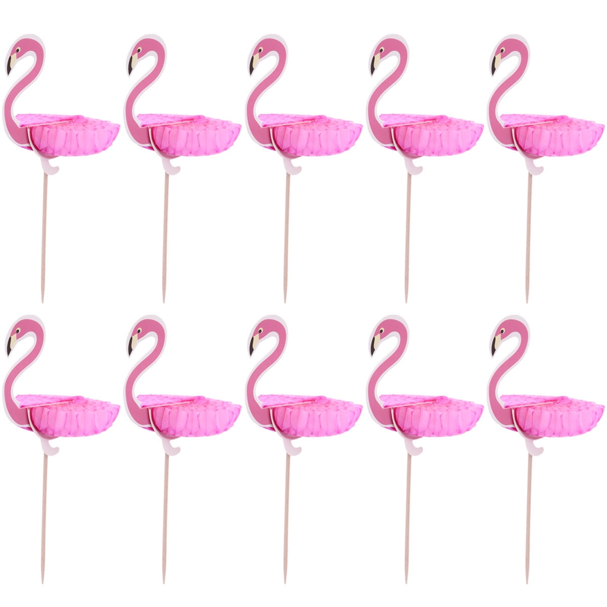 Brandonz 50 Tropical Cocktail Picks Fruit Skewers Cupcake Toppers for Bar \u0026 Luau Party