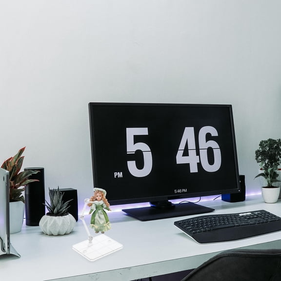 Brandonz Adjustable Action Figure Display Stands (4pcs) - Clear Support Bases