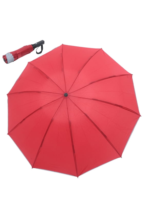 Foldable Umbrella Outdoor Use Wind-proof Umbrella Universal Reflect Light Umbrella