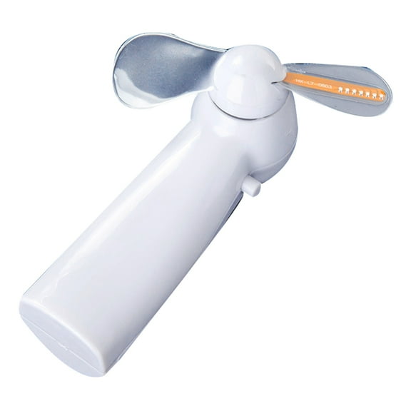 Brandonz Handheld LED Flash Fan - Super Mute Cooling for Office Summer