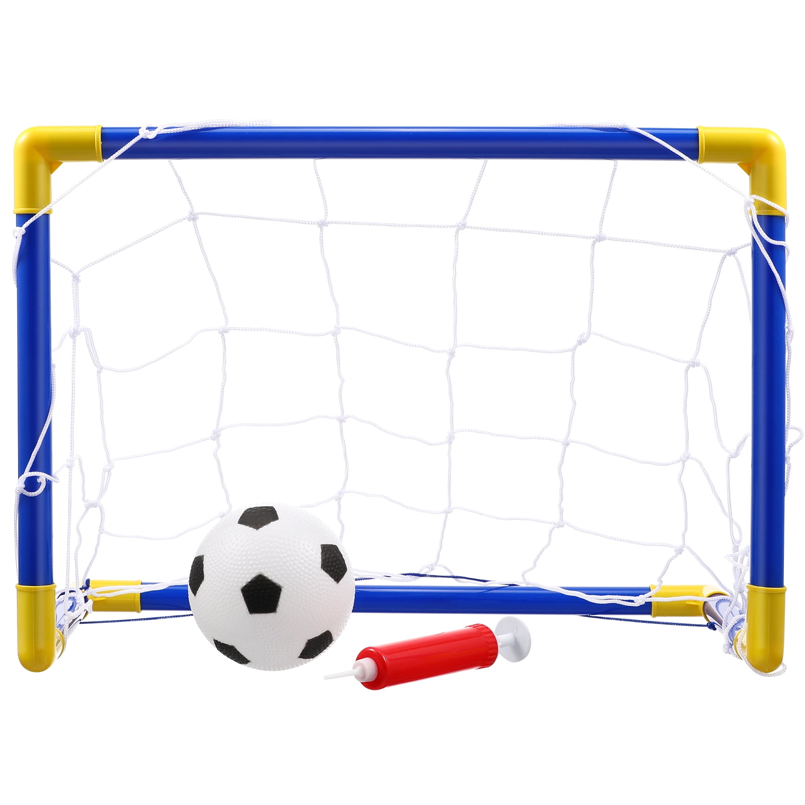Portable Mini Soccer Goal Set with Ball & Pump, 17.6x12.5x9.9 in