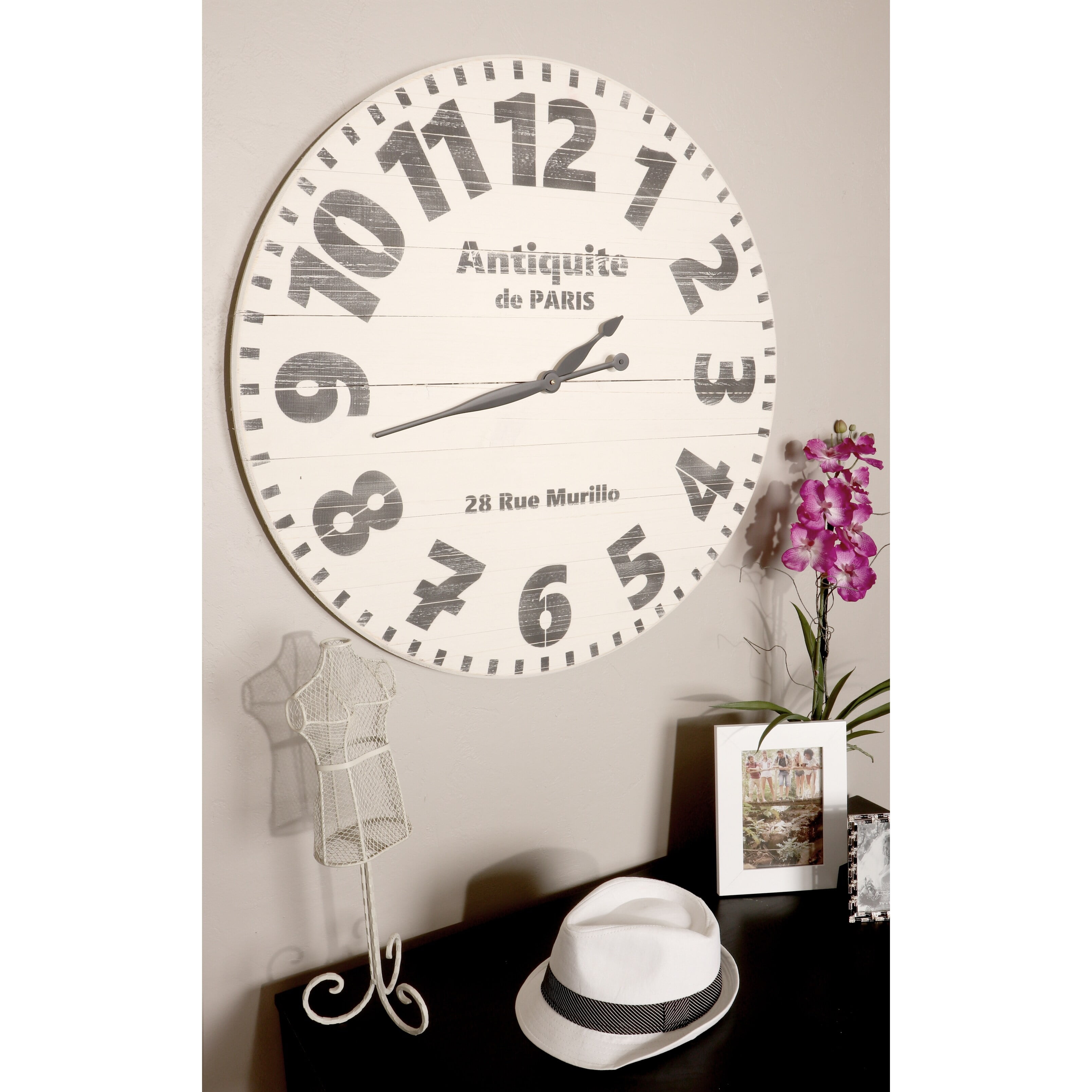 BrandtWorks Antique de Paris Oversized Wall Clock - Walmart.com