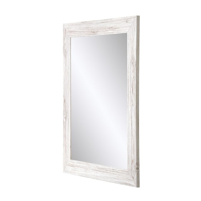 BrandtWorks Cream Farmhouse Grain Wall Mirror 32 x 46