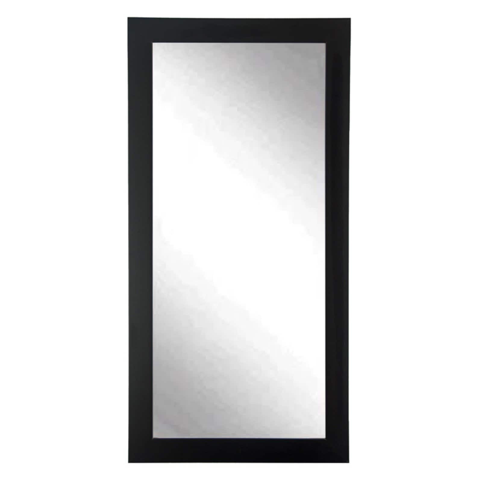 BrandtWorks Designers Choice Leaning Floor Mirror Matte Black