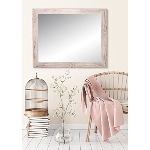 BrandtWorks Home Decorative Oyster Grain Wall Mirror 32 x 55