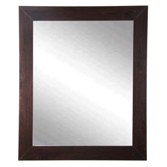 Walnut Showroom Vanity Wall Mirror