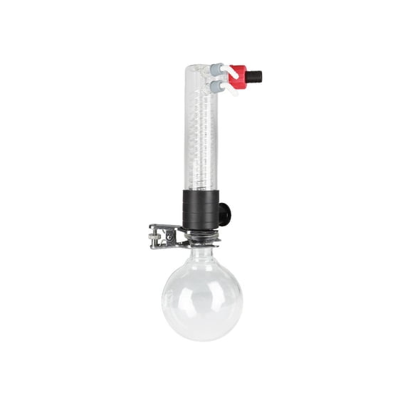 Brandtech 20751801 Exhaust Vapor Condenser EK 600 with Round Bottom Flask 500 ml, with KF DN 25, for VACUUPure