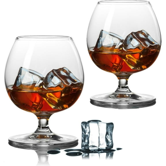 Brandy Bourbon Whiskey Cognac Scotch Drinking Glasses, Superb Lead-Free Crystal Snifter Glass for Cocktail Party Dishwasher Safe, 11.5 oz (Set of 2)