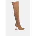 thumbnail image 1 of Brandy Faux Suede Over The Knee High Heeled Boots, 1 of 10