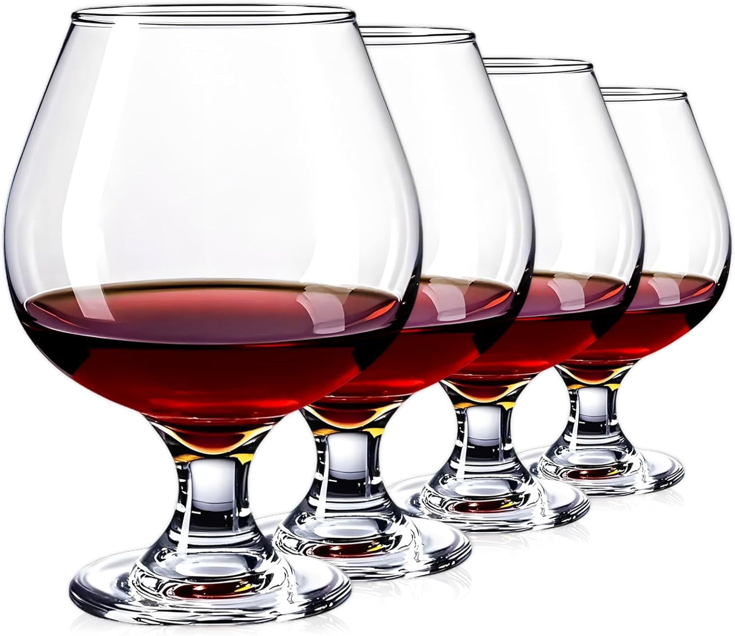 Brandy Glasses Set of 4, Crystal Cognac Glasses, Snifter Glass, Bourbon Tasting Glasses, Old Fashioned Glass, Port Glasses, Whiskey Glasses For Wine, Bourbon, Cognac, Brandy, Scotch