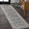 thumbnail image 1 of JONATHAN Y WASHABLE 2 x 8 Runner Rug, Brandy Rustic Border - Dark Gray/Cream, WSH321A-28, 1 of 10