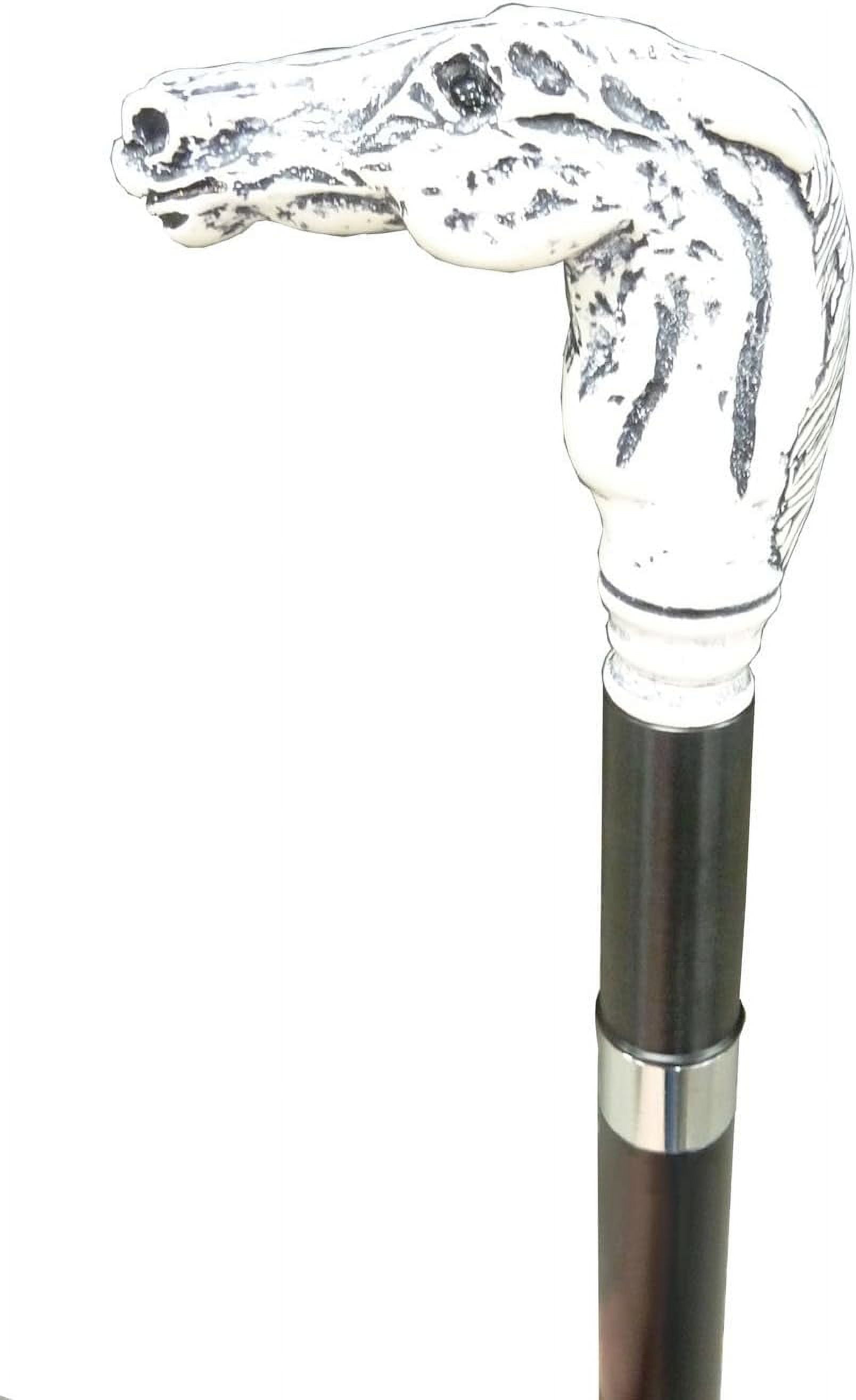 Brandy Smuggler Walking Cane Flask With Brass Handle