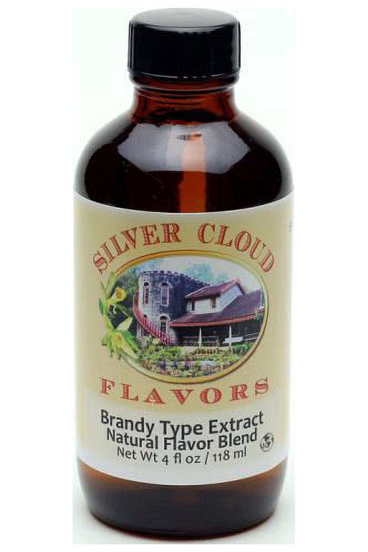 Brandy Type Extract, Natural Flavor Blend 4 fl. oz. glass bottle