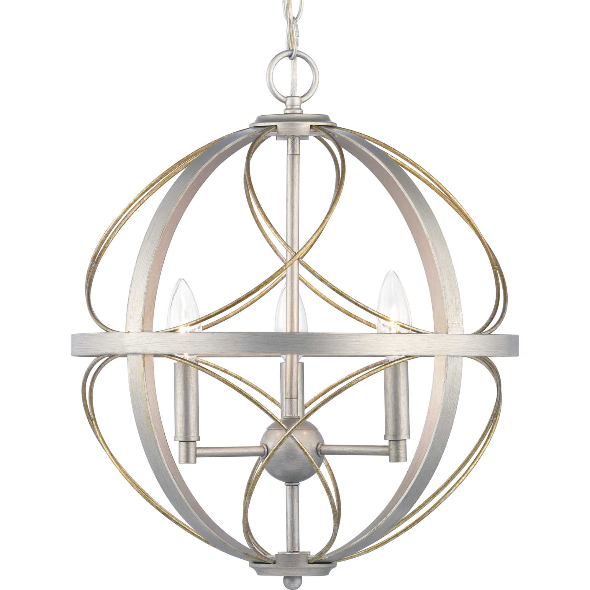 Brandywine 16" Silver Ridge and Bronze LED Pendant Light
