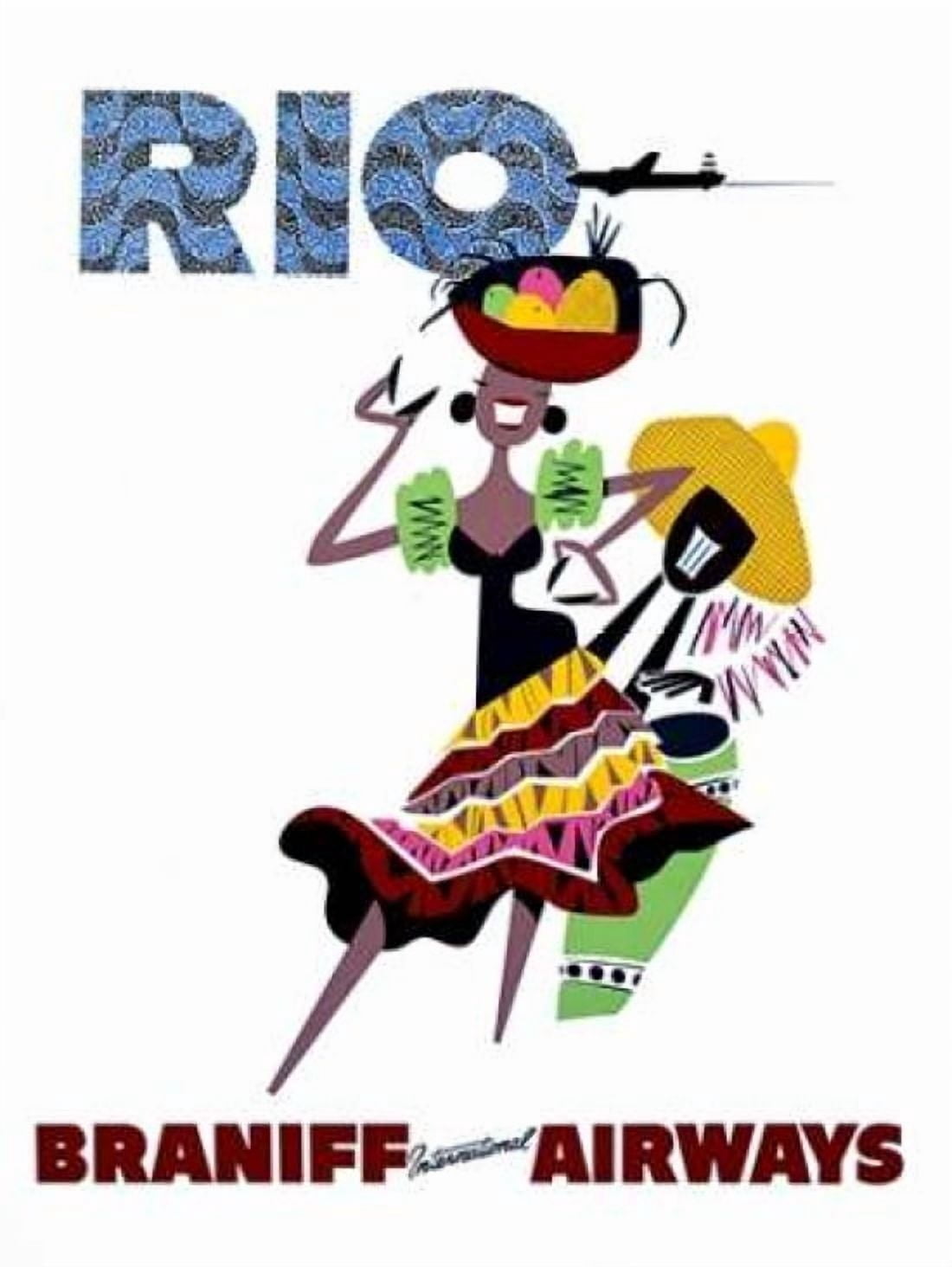 Braniff International Airways Rio Canvas Art - Unknown (18 x 24)