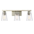 thumbnail image 1 of Brannon 3-Light Bathroom Vanity Light in Noble Brass, 1 of 6