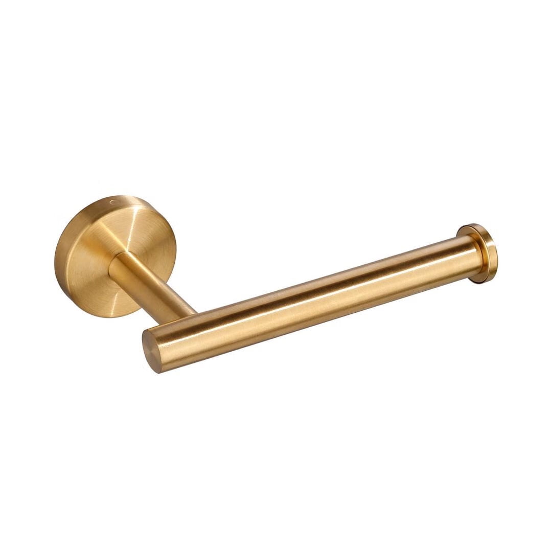 Brano Brushed Gold Toilet Paper Holder SUS304 Stainless Steel, Modern