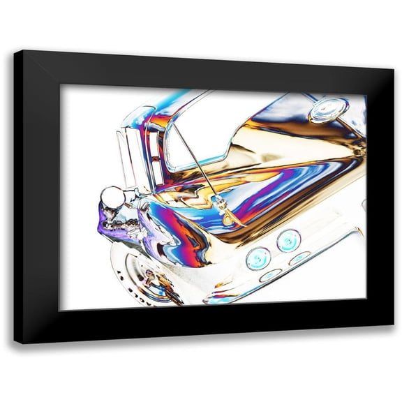 Branson, Clive 14x12 Black Modern Framed Museum Art Print Titled - 64 Corvette Sting Ray H