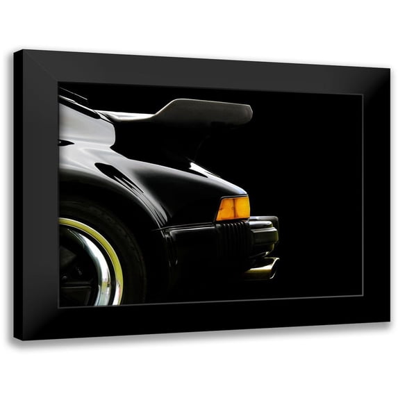 Branson, Clive 24x19 Black Modern Framed Museum Art Print Titled - 78 Porsche 930 Back Wing 2