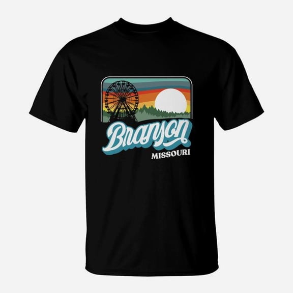 Branson Missouri 80s Style Retro Distressed TShirt