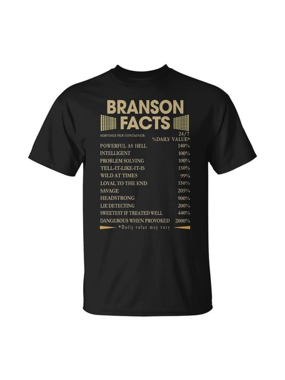 Branson Name Branson Facts V2 TShirt