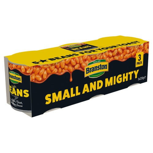 Branston Baked Beans in Tomato Sauce 3 x 220g, British Import (Pack of 2)