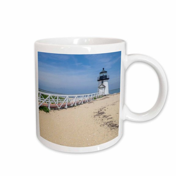 3drose, Brant Lighthouse, Nantucket Harbor, Nantucket, Massachusetts, Usa, 11oz Mug