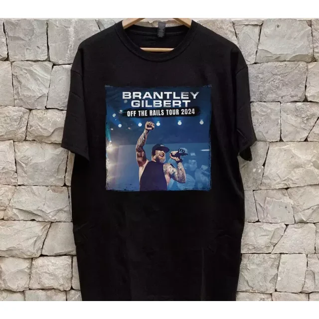 Brantley Gilbert Off The Rails 2024 T Shirt Full Size S5xl