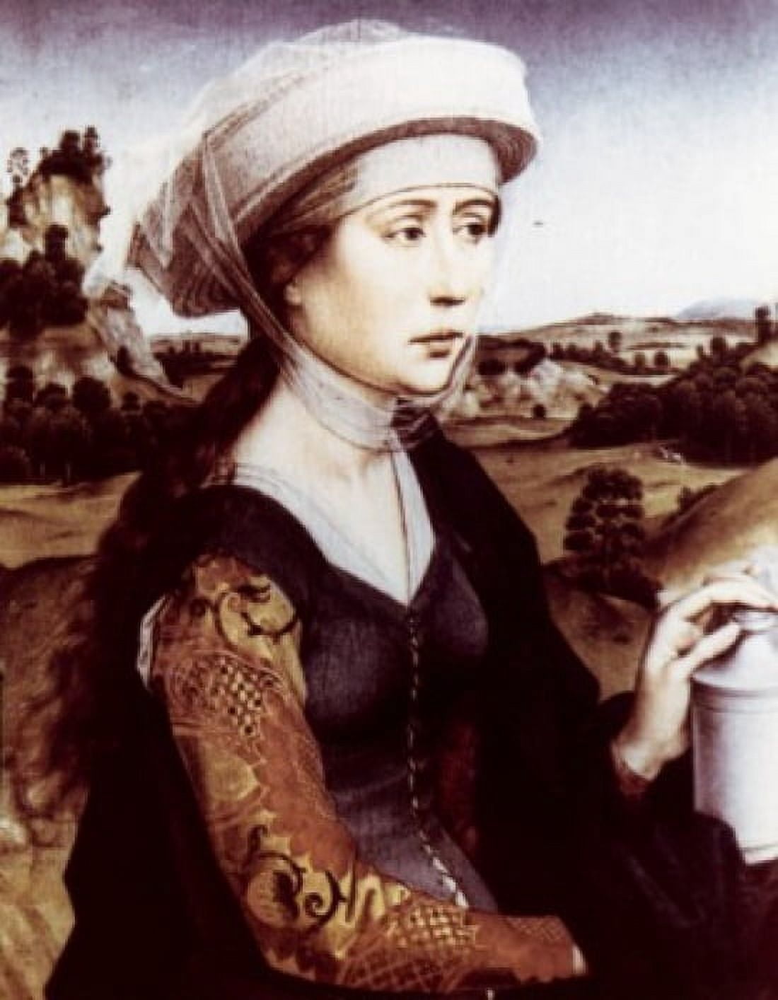 Braque Triptych St Mary Magdalene right panel by Rogier van der Weyden oil on panel circa 1450 1399-1464 France Paris Musee du Louvre Canvas Art - Rogier van der Weyden (18 x 24)