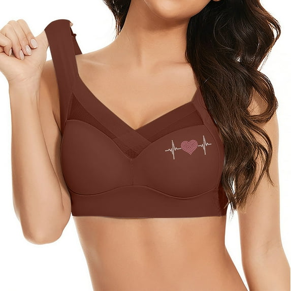 Bras under $5! Cagogo Plus Size Bras for Women No Underwire Full Coverage Everyday Bras Comfortable Wireless Padded Bras Seamless Push Up Wirefree Bralettes