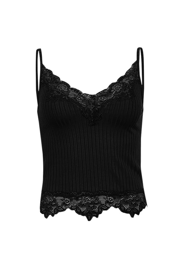 Bras Under $5! Cagogo Women's Lace Camisole Spaghetti Strap Lace Bralettes Crop Tops Padded Cami Top Lace Bandeau Tank Tops for Women Girls Brasier Sin Varillas Para Mujer