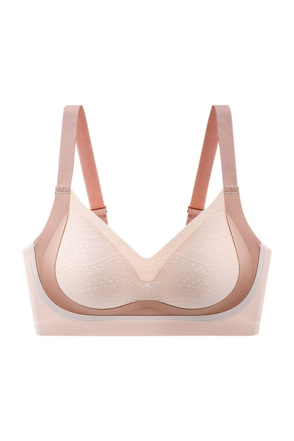 Bras Daily, Wireless Bras for Women Comfortable Supportive Mesh Crossover Bras Seamless Full Coverage No Underwire Everyday Bras